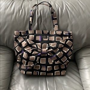Kate Spade geometric print Canvas Tote